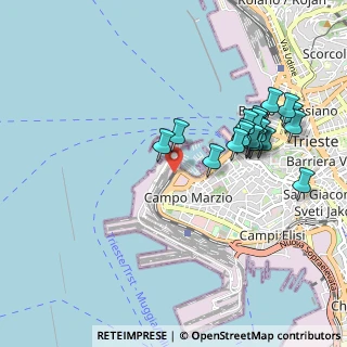 Mappa Stazione Trieste Campo Marzio, 34123 Trieste TS, Italia (0.9705)