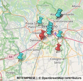 Mappa Via Guzzanica, 24044 Stezzano BG, Italia (6.02615)