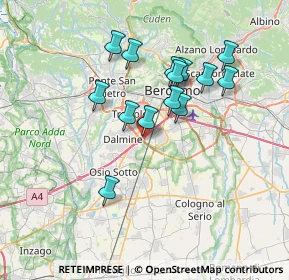 Mappa Via Guzzanica, 24044 Stezzano BG, Italia (6.28)