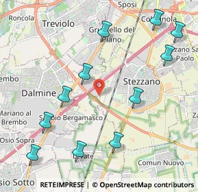 Mappa Via Guzzanica, 24044 Stezzano BG, Italia (2.45545)