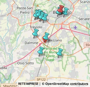 Mappa Via Guzzanica, 24044 Stezzano BG, Italia (3.85643)