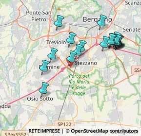 Mappa Via Guzzanica, 24044 Stezzano BG, Italia (3.94947)