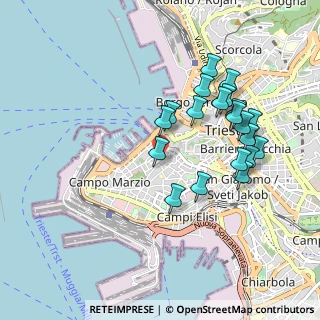 Mappa Via Giacomo Ciamician, 34123 Trieste TS, Italia (0.9005)