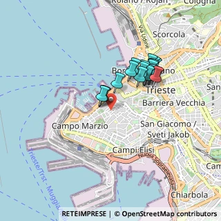 Mappa Via SS Martiri, 34123 Trieste TS, Italia (0.7245)