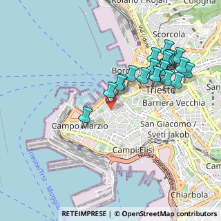 Mappa Via SS Martiri, 34123 Trieste TS, Italia (0.979)