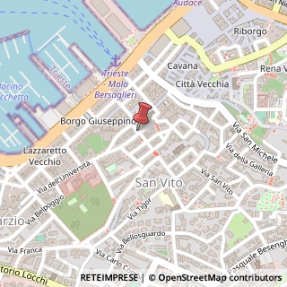 Mappa Via Santissimi Martiri, 3, 34123 Trieste, Trieste (Friuli-Venezia Giulia)