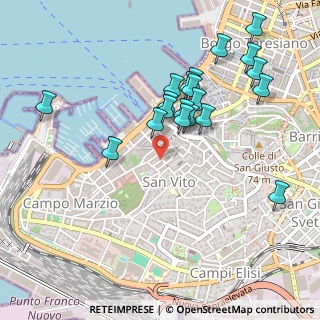 Mappa Via SS Martiri, 34123 Trieste TS, Italia (0.481)