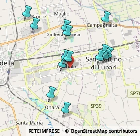 Mappa Via Guglielmo Marconi, 35019 Tombolo PD, Italia (1.87)