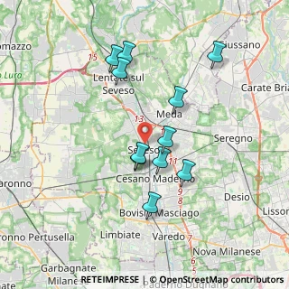 Mappa Seveso, 20030 Seveso MB, Italia (3.26273)