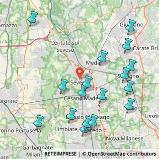 Mappa Seveso, 20030 Seveso MB, Italia (4.92824)