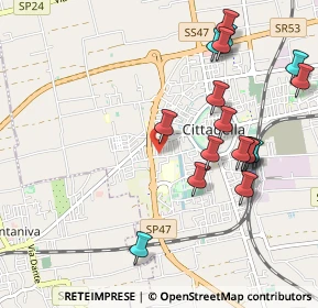 Mappa Via A.Palladio, 35013 Cittadella PD, Italia (1.10294)