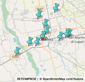 Mappa Via A.Palladio, 35013 Cittadella PD, Italia (3.19727)