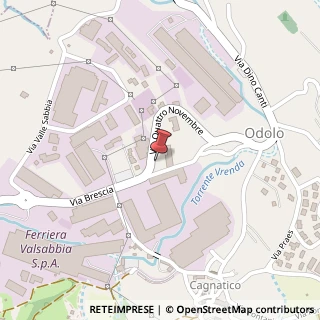 Mappa Via IV Novembre, 22, 25076 Odolo, Brescia (Lombardia)
