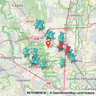 Mappa Via Giacomo Leopardi, 21040 Cislago VA, Italia (3.255)