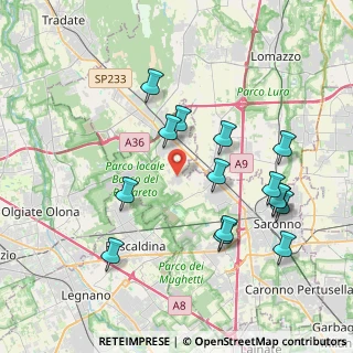 Mappa Via Giacomo Leopardi, 21040 Cislago VA, Italia (4.02067)