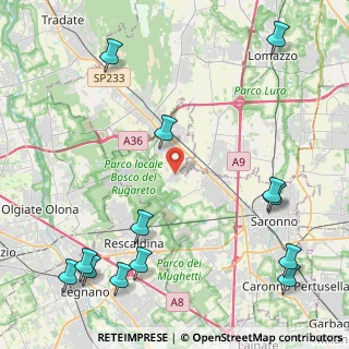 Mappa Via Giacomo Leopardi, 21040 Cislago VA, Italia (6.04769)