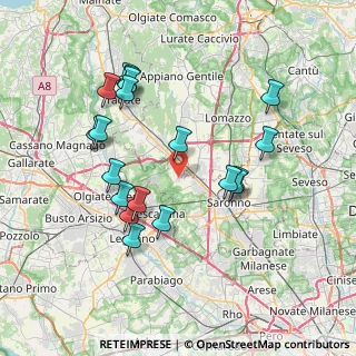 Mappa Via S. Giulio, 21040 Cislago VA, Italia (7.45789)