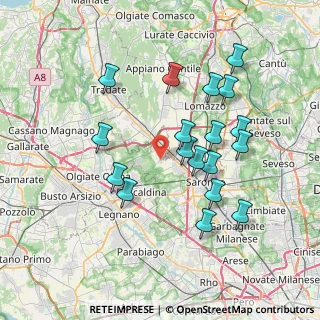 Mappa Via Giacomo Leopardi, 21040 Cislago VA, Italia (7.14778)