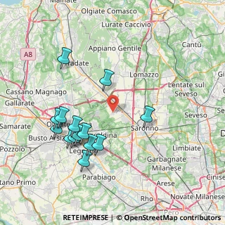 Mappa Via Giacomo Leopardi, 21040 Cislago VA, Italia (7.91857)