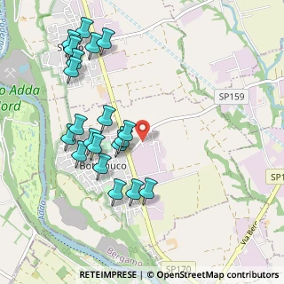 Mappa Via Berlino, 24040 Bottanuco BG, Italia (1.074)