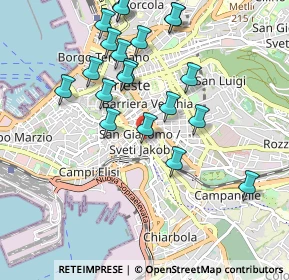 Mappa Via S. Zenone, 34137 Trieste TS, Italia (0.9935)