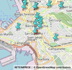 Mappa Via S. Zenone, 34137 Trieste TS, Italia (1.058)