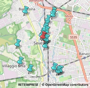 Mappa Via San Martino, 20822 Seveso MB, Italia (0.842)