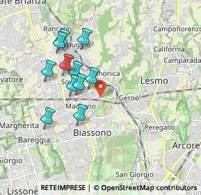 Mappa Via Pasubio, 20050 Macherio MB, Italia (1.67455)