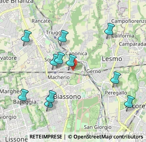 Mappa Via Pasubio, 20050 Macherio MB, Italia (2.09364)