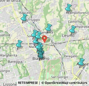 Mappa Via Pasubio, 20050 Macherio MB, Italia (1.74143)