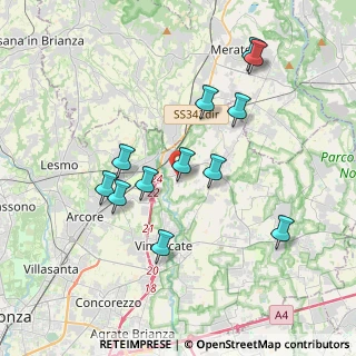 Mappa Via IV Novembre, 20866 Carnate MB, Italia (3.59917)
