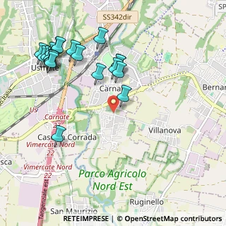 Mappa Via IV Novembre, 20866 Carnate MB, Italia (1.1725)