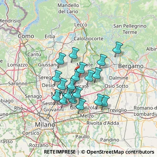 Mappa Via IV Novembre, 20866 Carnate MB, Italia (10.82474)