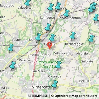 Mappa Via IV Novembre, 20866 Carnate MB, Italia (3.14)