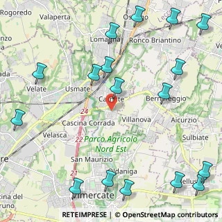 Mappa Via IV Novembre, 20866 Carnate MB, Italia (3.06941)