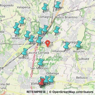 Mappa Via IV Novembre, 20866 Carnate MB, Italia (2.5295)