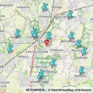 Mappa Via IV Novembre, 20866 Carnate MB, Italia (2.64071)