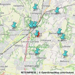 Mappa Via IV Novembre, 20866 Carnate MB, Italia (2.20364)