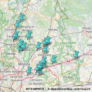 Mappa Via IV Novembre, 20866 Carnate MB, Italia (8.73)
