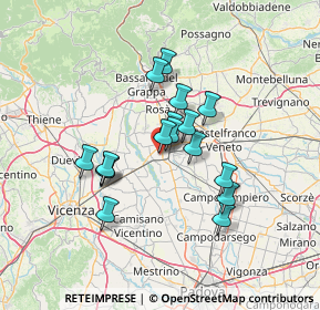 Mappa Via Giovanni Pascoli, 35013 Cittadella PD, Italia (10.62353)