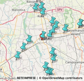 Mappa Via Giovanni Pascoli, 35013 Cittadella PD, Italia (9.037)