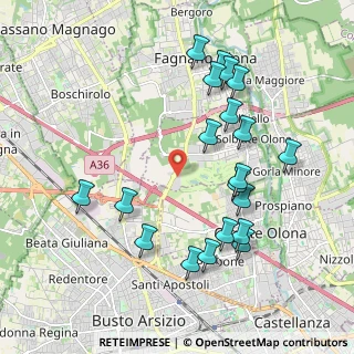 Mappa Via per Busto Arsizio, 21058 Solbiate Olona VA, Italia (2.0735)