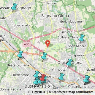 Mappa Via per Busto Arsizio, 21058 Solbiate Olona VA, Italia (3.50643)