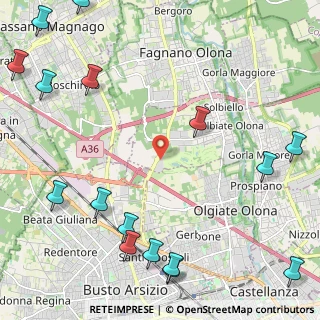 Mappa Via per Busto Arsizio, 21058 Solbiate Olona VA, Italia (3.27938)