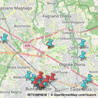 Mappa Via per Busto Arsizio, 21058 Solbiate Olona VA, Italia (3.35421)