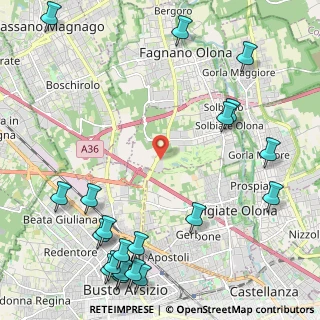 Mappa Via per Busto Arsizio, 21058 Solbiate Olona VA, Italia (3.0845)