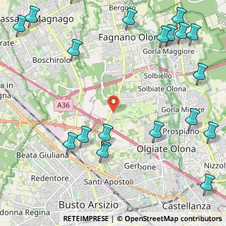 Mappa Via per Busto Arsizio, 21058 Solbiate Olona VA, Italia (3.20316)