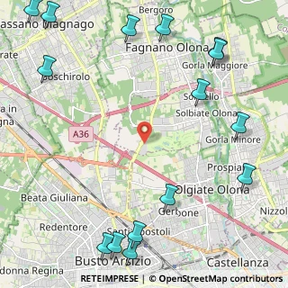 Mappa Via per Busto Arsizio, 21058 Solbiate Olona VA, Italia (3.28133)