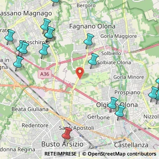 Mappa Via per Busto Arsizio, 21058 Solbiate Olona VA, Italia (3.15412)