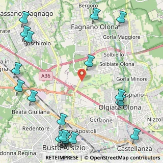 Mappa Via per Busto Arsizio, 21058 Solbiate Olona VA, Italia (3.279)